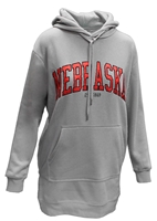 Womens Nebraska Shine Hooded Body Length Sweatshirt Nebraska Cornhuskers, Nebraska  Ladies Sweatshirts, Huskers  Ladies Sweatshirts, Nebraska  Ladies, Huskers  Ladies, Nebraska Womens Nebraska Grey To The Point Hooded Sweater Dress Gameday Couture, Huskers Womens Nebraska Grey To The Point Hooded Sweater Dress Gameday Couture