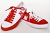 Red And White Canvas Sneakers - AU-61254