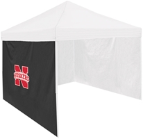 N Huskers Black Tent Side Panel Nebraska Cornhuskers, Logo Chair Black Side Panel with New Logo