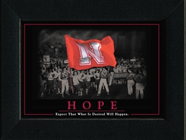 Hope Framed Nebraska Cornhuskers, Hope Framed
