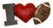 I Heart Nebraska Football Magnet - OD-70973